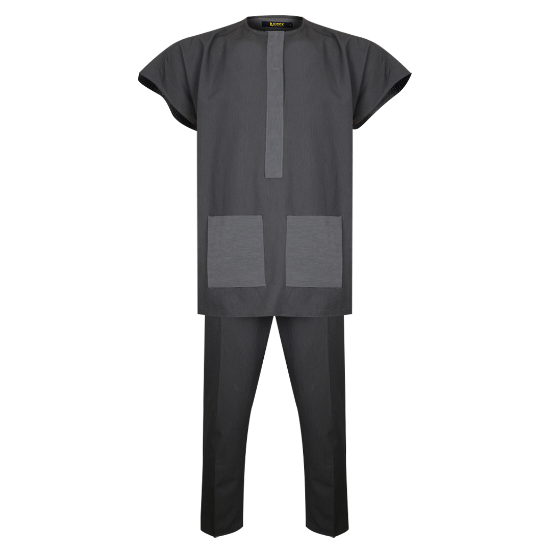 Luceez Male Double Pocket Grey 2 Piece Set