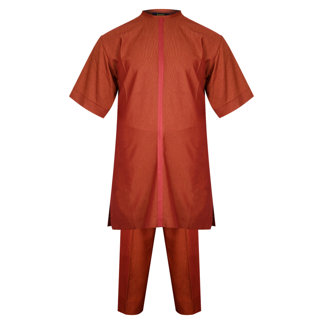 Luceez Male Burnt Orange Plus Size Set