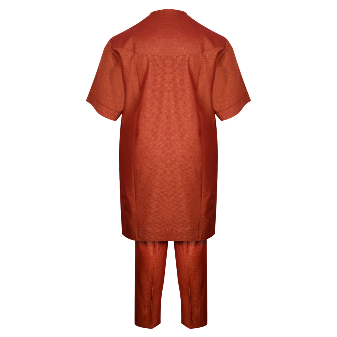 Luceez Male Burnt Orange Plus Size Set