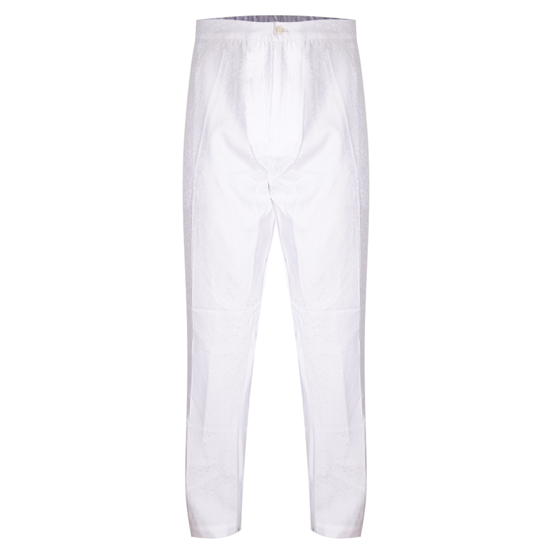 Luceez Pattern White Plus Size Male Pants